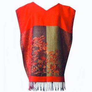 Pashmina Reversible Poncho